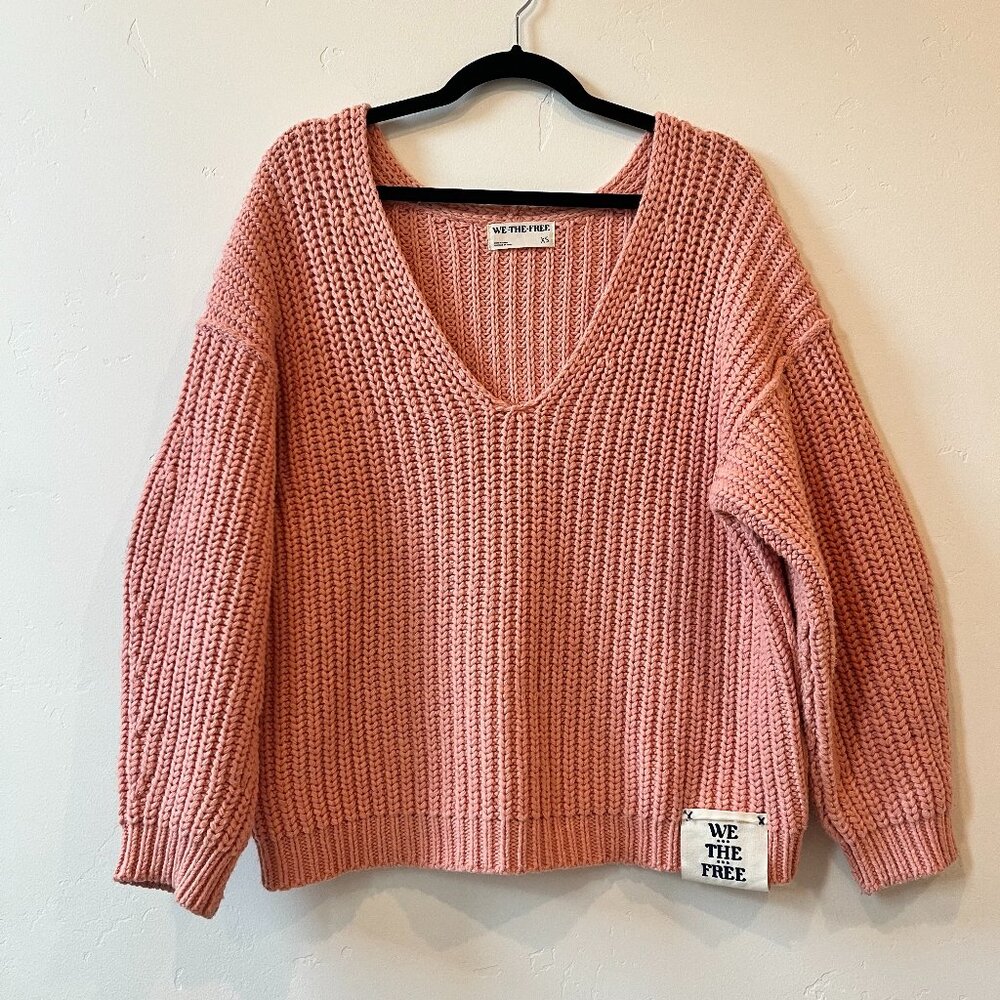 We The Free Women's Salmon Knitted Sweater